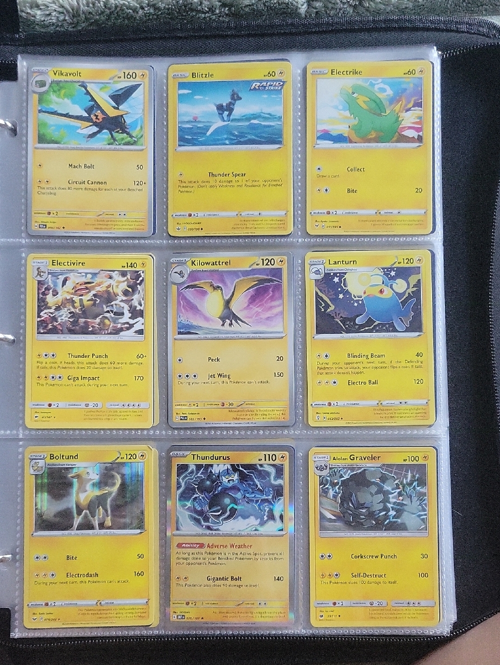 Trading Card Lot - Yellow Electric Theme ( Brand)